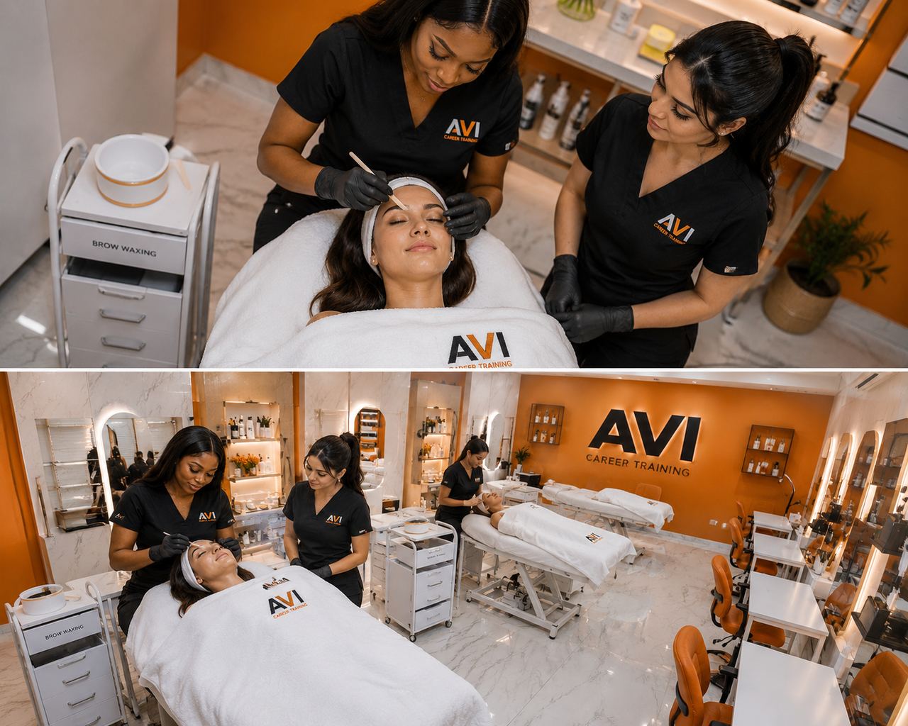 Basic Esthetics training at AVI Career Training