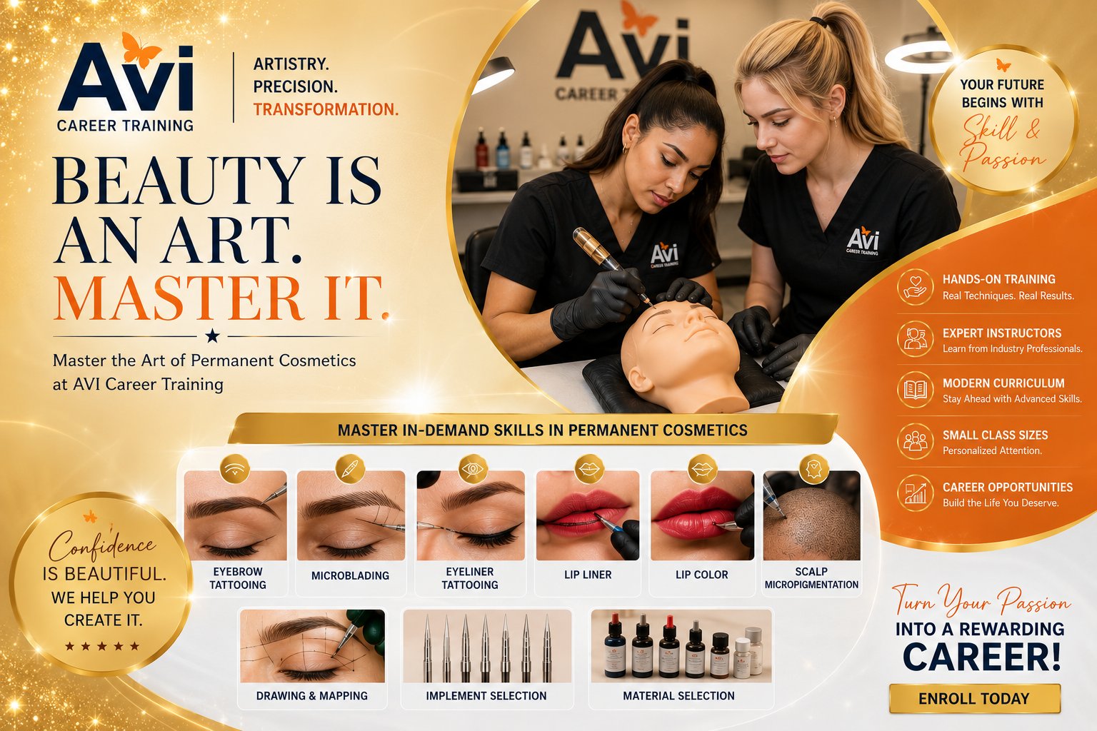 Professional permanent makeup tools and equipment